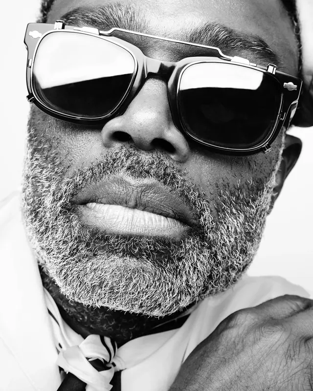 Monochrome Portrait of a Man with Sunglasses