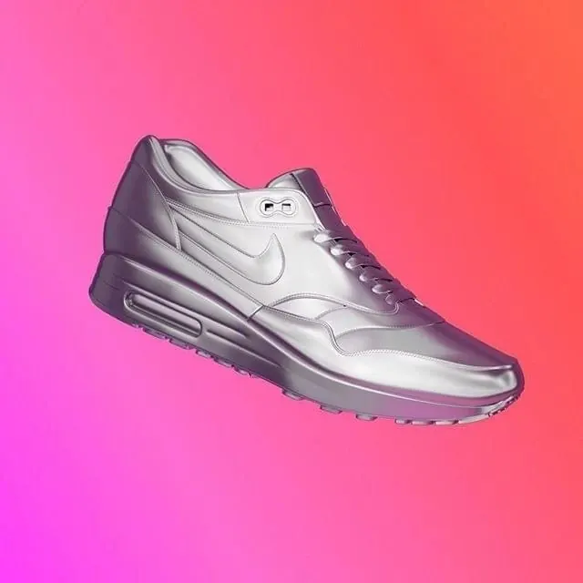 Metallic Sneaker Product Shot