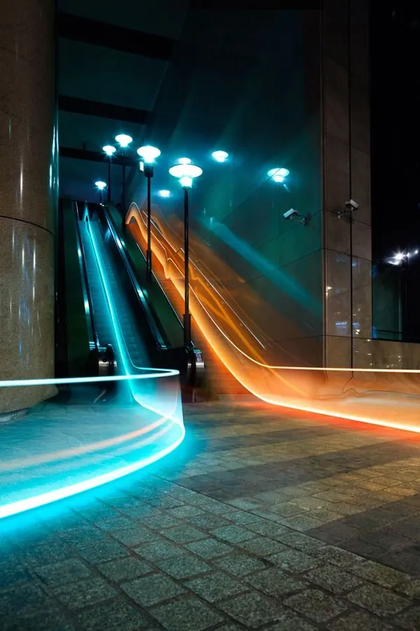 Light Trail Urban Nightscape