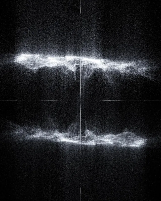 Black and white abstract light trails, abstract, photographic, dark