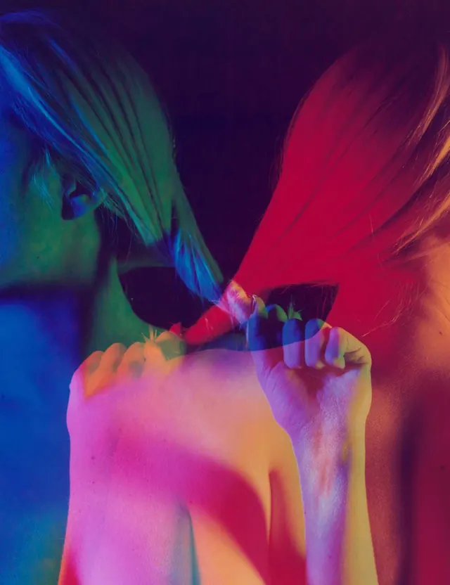 Abstract Neon Portrait