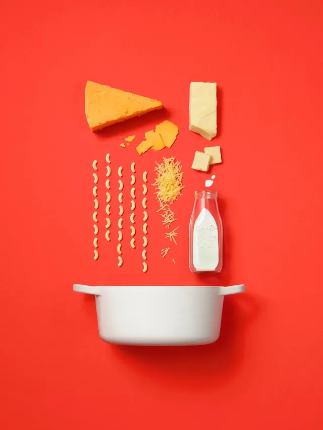 Red Kitchenware Composition