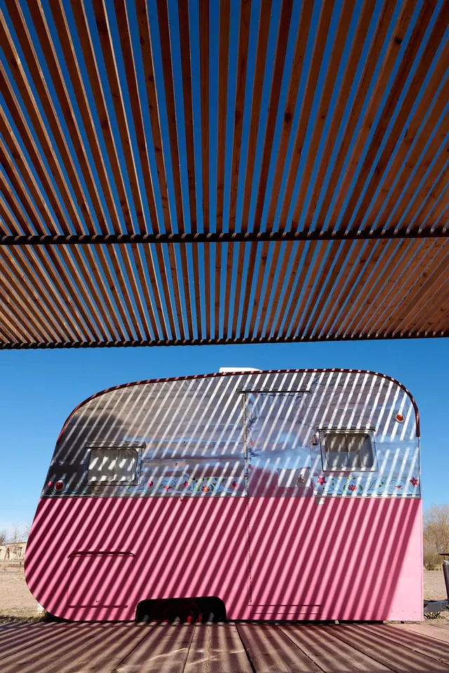 Architectural Structure with Pink Facade