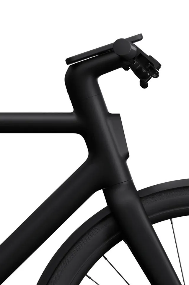 Matte Black Bicycle Frame Detail