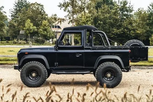 Black Off-Road Vehicle in Field