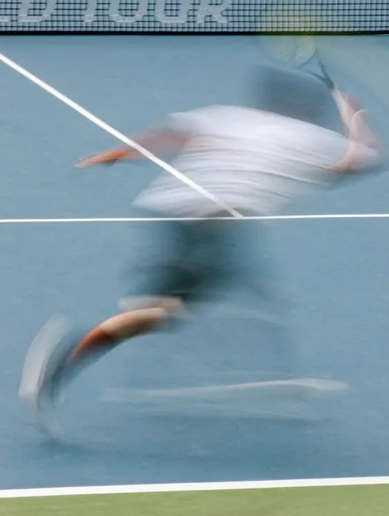 Motion Blur Athlete Action Shot