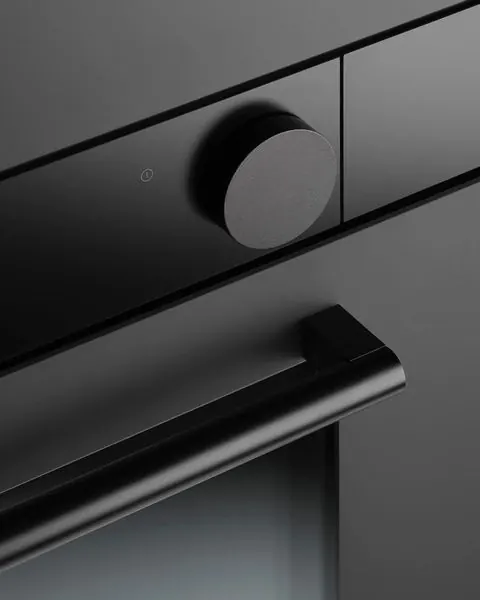 Black Cabinet Hardware Detail