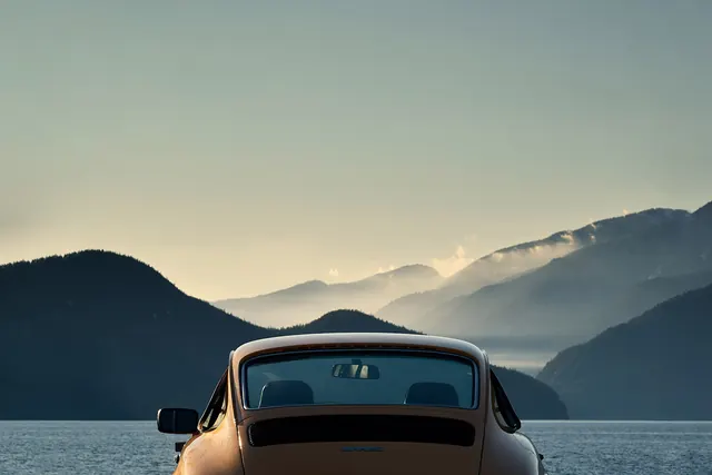 Mountain Landscape with Vehicle