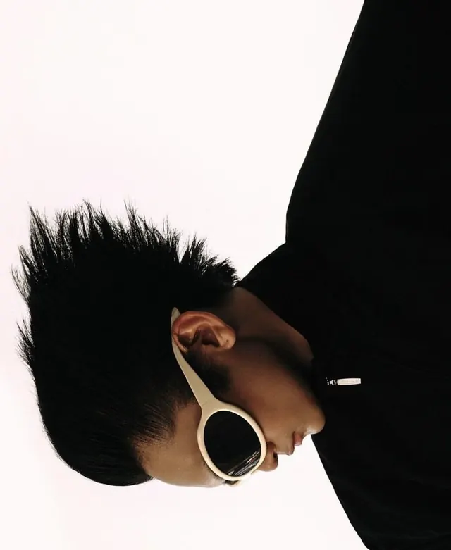 Portrait of a person with headphones