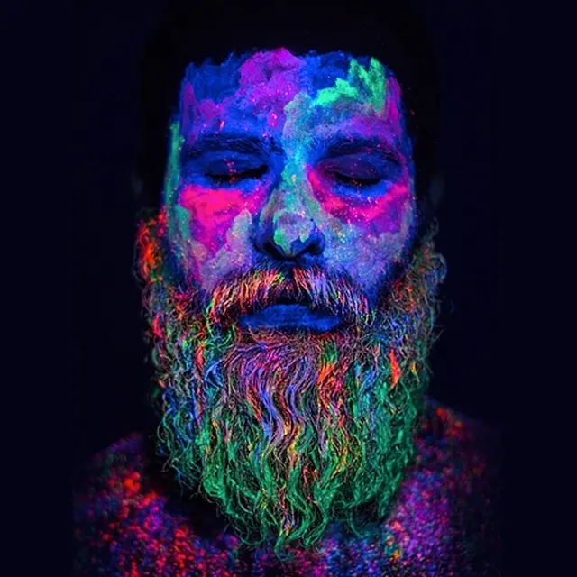 Neon Powder Portrait