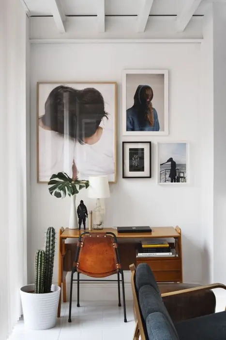 Interior Design Mockup with Framed Art