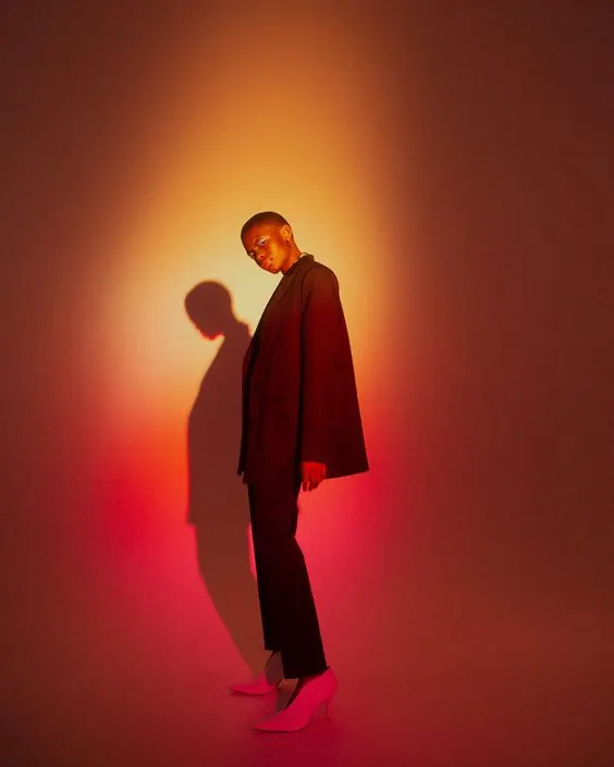 Studio Portrait with Red Lighting