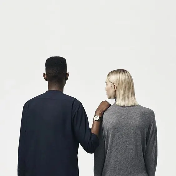 Portrait of Two People in Minimalist Attire