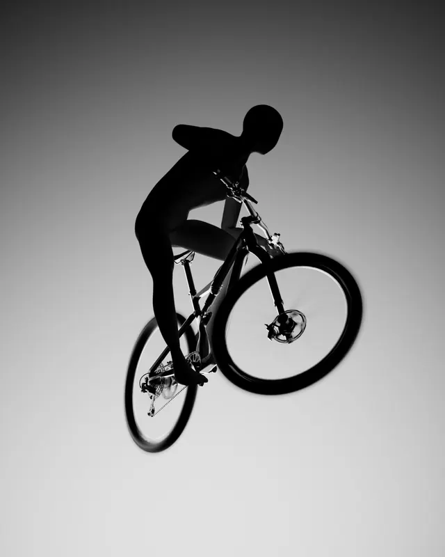 Silhouette of a Cyclist