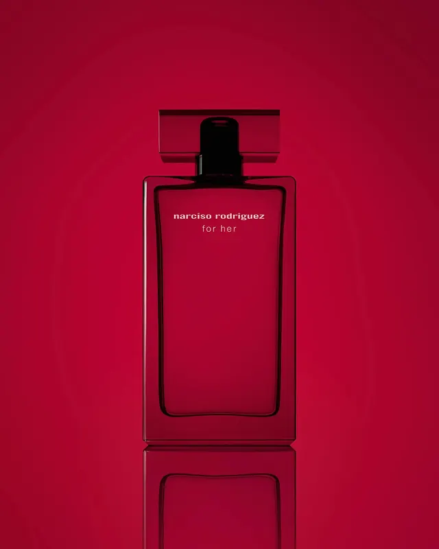 Monochrome Red Perfume Bottle