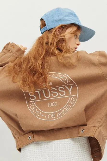 Stussy Logo on Oversized Hoodie
