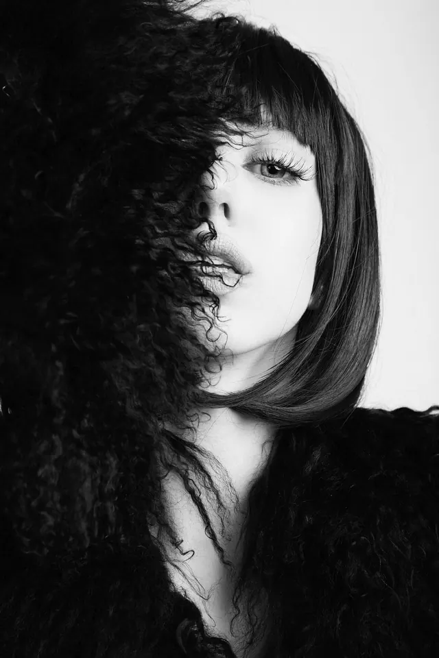 Monochrome Portrait in Fur