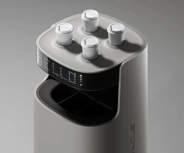 White Espresso Machine Product Shot