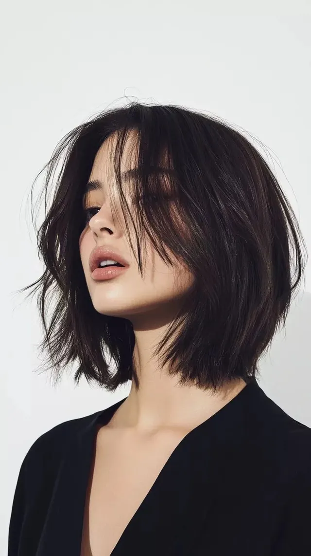 Portrait of a woman with dark hair