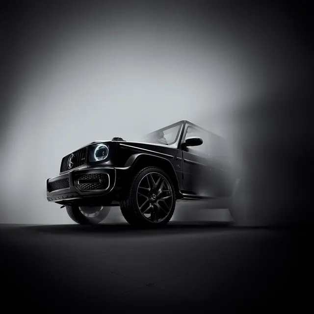 Monochrome Car Motion Study