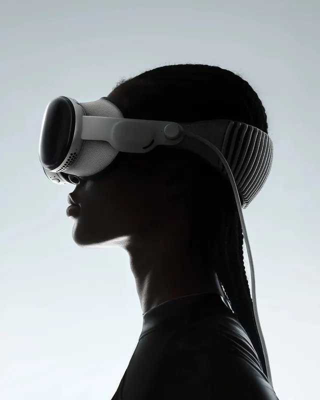 Silhouette Profile with VR Headset