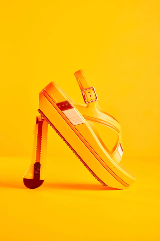 Yellow High-Heel Sandal