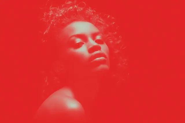 Monochrome Red Portrait