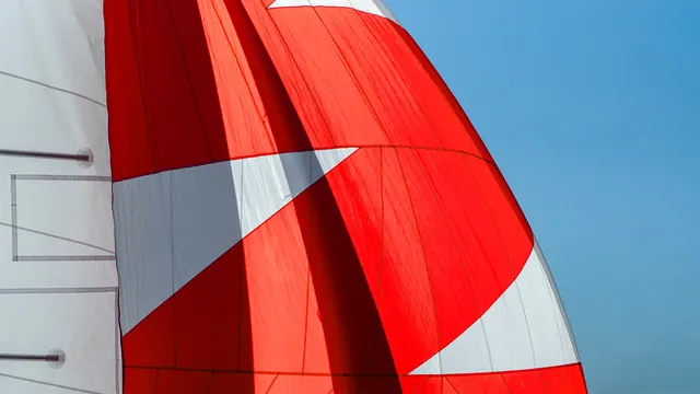 Red and White Fabric Close-up