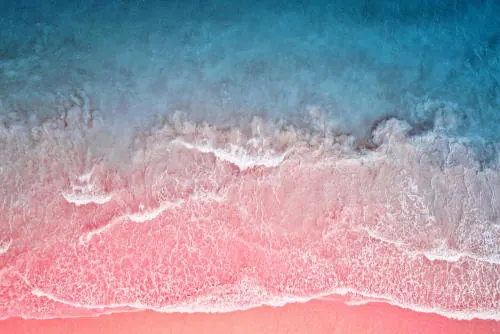 Pink and Blue Ocean Wave