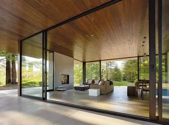 Modern Interior Architecture with Wood Ceiling