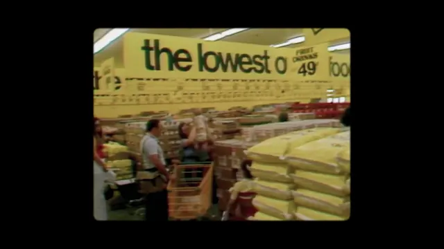 Supermarket Produce Aisle, photographic, warm