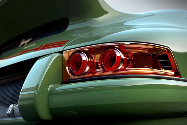 Close-up of Automotive Tail Light