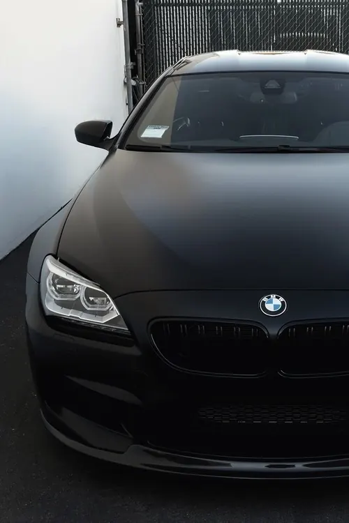 Matte Black BMW Sedan