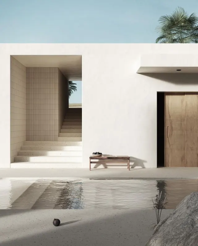 Minimalist Architectural Poolside