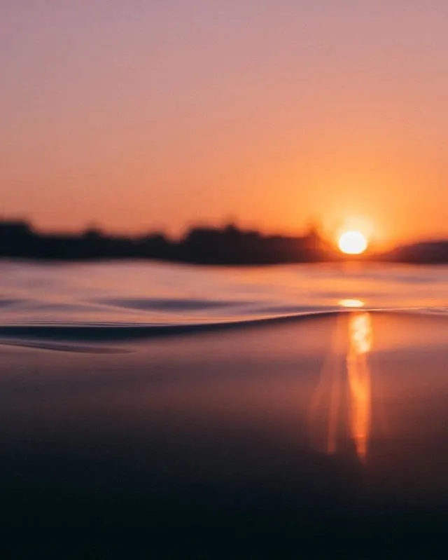 Sunset Reflection over Water