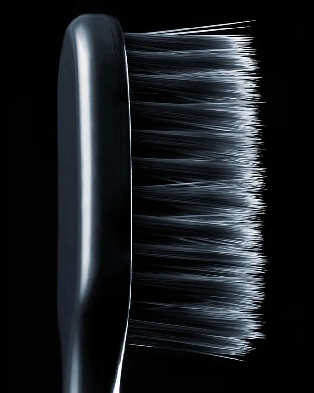 Black Hairbrush Product Shot