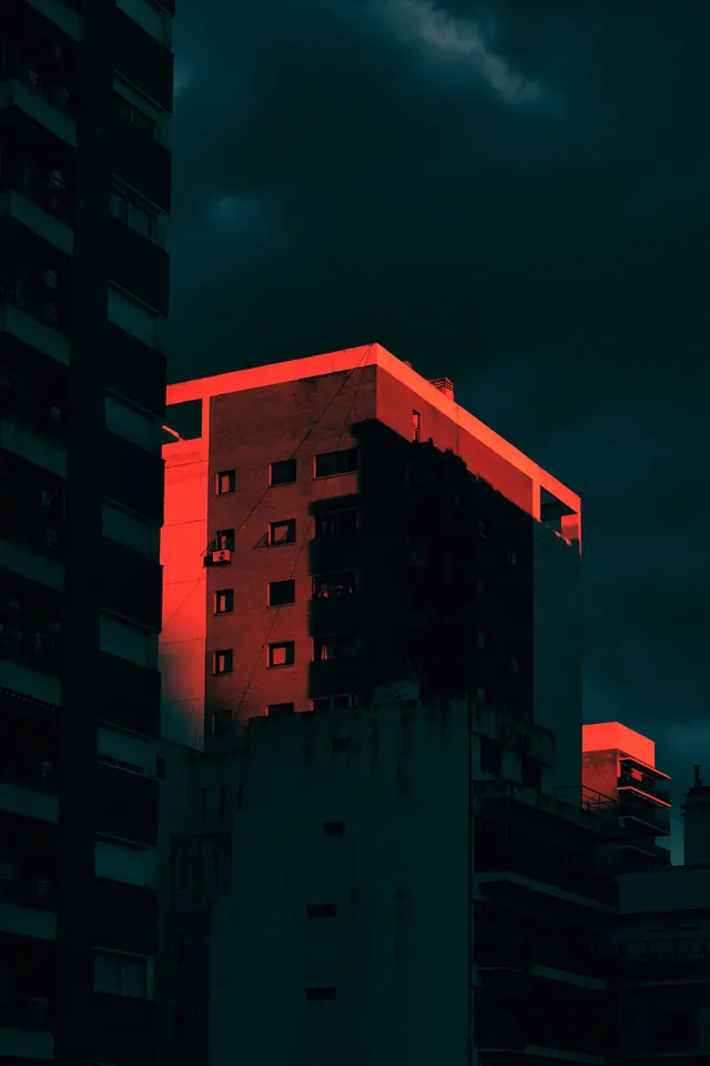 Night City Architecture with Neon Accents