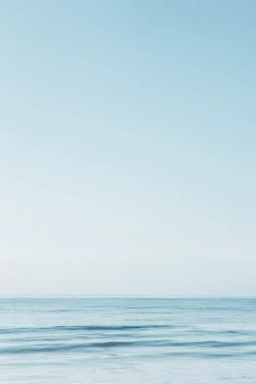 Minimal Calm Ocean Horizon, minimal, light-mode, light