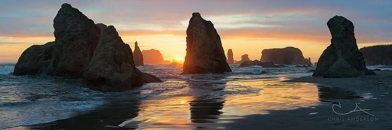 Coastal Sunset Landscape