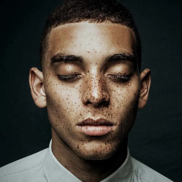 Close-up Portrait with Texture