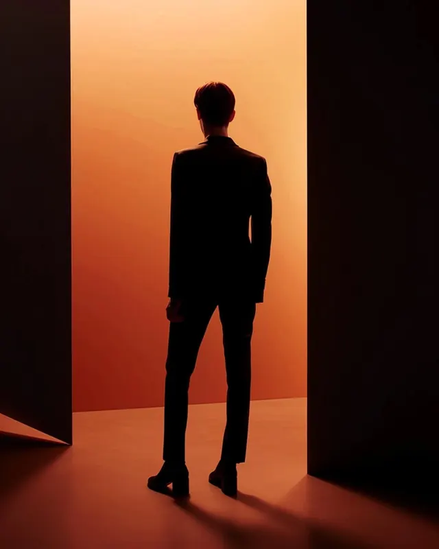Silhouette in Orange Studio