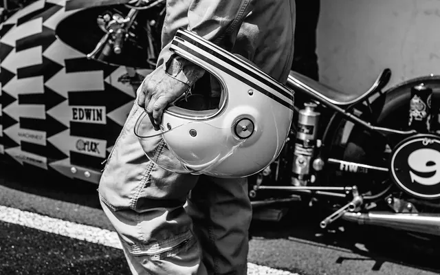 Motorcycle Rider Portrait