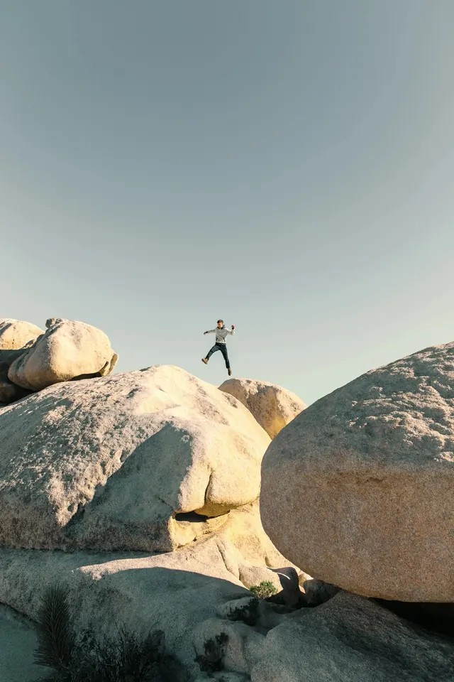 Person on Desert Rock