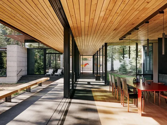 Modern Interior Architecture with Wood Ceiling