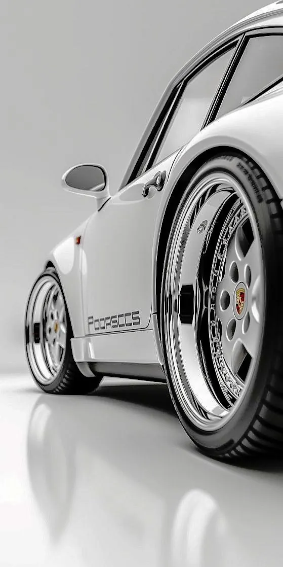 White Modified Sports Car