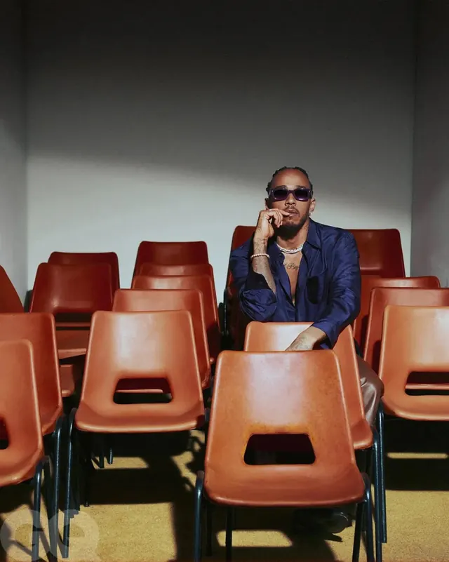 Man in Sunglasses in Classroom