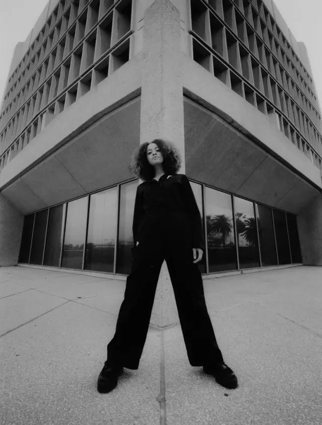Monochrome Architectural Fashion Portrait