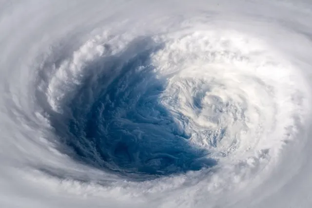 Satellite View of a Cyclone