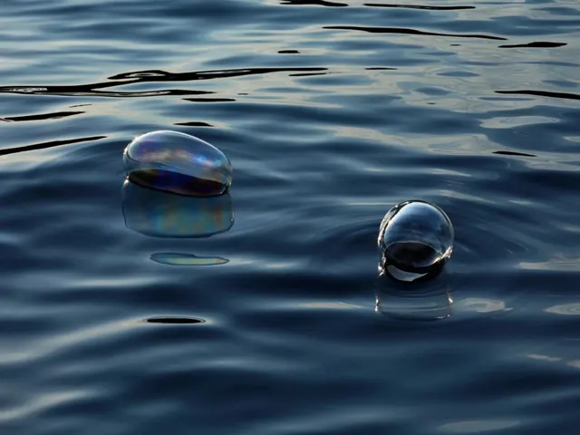 Water Surface with Bubbles