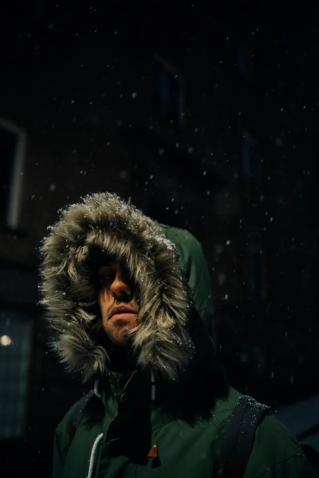 Person in Fur-Lined Parka